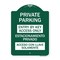 Signmission Entry by Key Access Estacionamiento Privado Acceso Con Llave Solamente Alum, 18" H, GW-1824-24092 A-DES-GW-1824-24092 - alternate 1